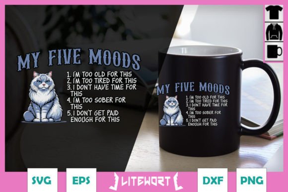 Angry Cat Sarcastic Moods SVG Review