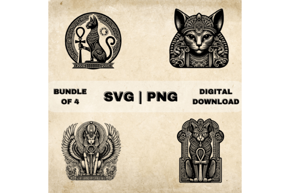 Bastet SVG Bundle for Embroidery Projects