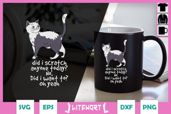 Black Cat Sarcastic SVG I Scratched Review