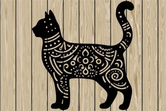 Boho Cat Stencil Silhouette SVG Review