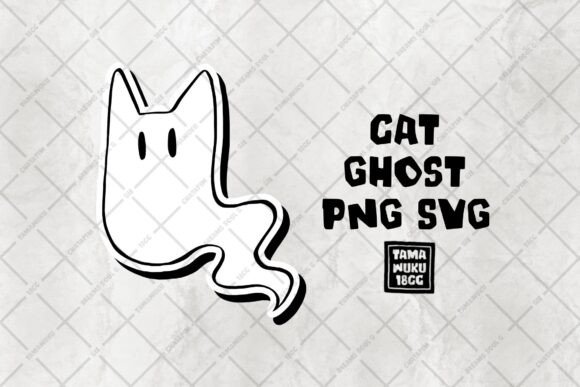 Cat Ghost PNG SVG Review for Embroidery Projects