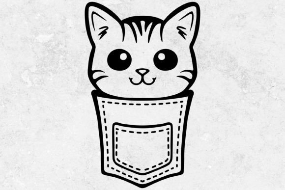 Cat in Pocket Svg Design Review