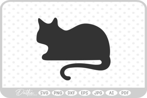 Cat Laying Down SVG PNG DXF Review
