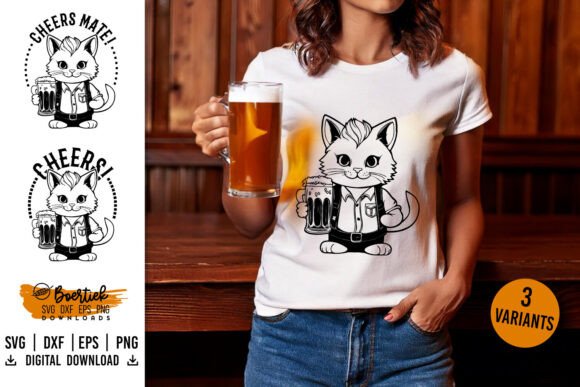 Cat with Beer SVG File Review