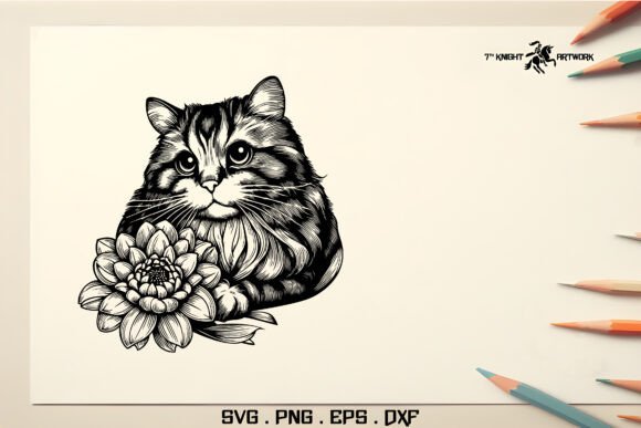 Cat with Flower Svg Pt.1 Review