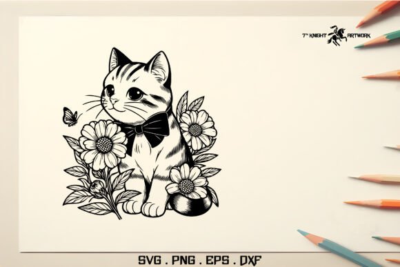 Cat with Flower Svg Pt.10 Review