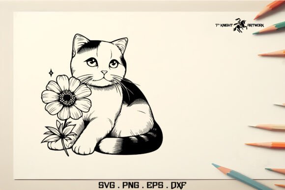 Cat with Flower Svg Pt.7 Review