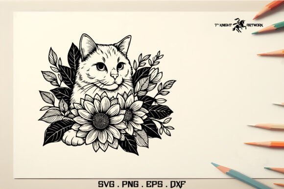Cat with Flower Svg Pt.8 Review