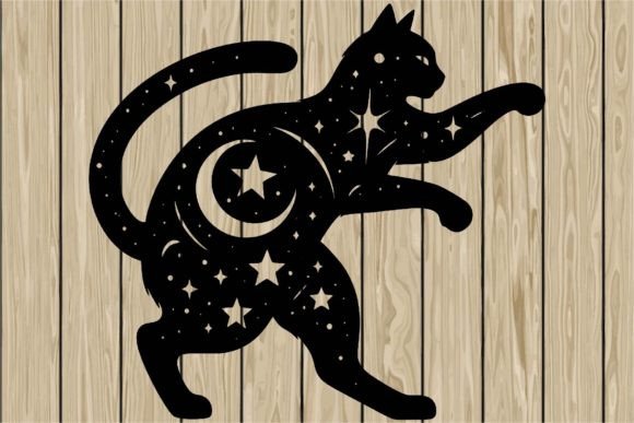 Celestial Cat Fighting Stencil SVG Review