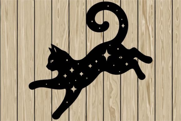 Celestial Cat Jumping Stencil SVG Review