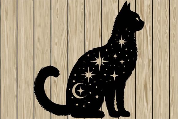 Celestial Cat Stencil Silhouette SVG Review
