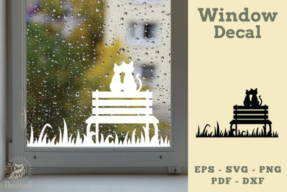 Couple Cat Window Decal SVG Review
