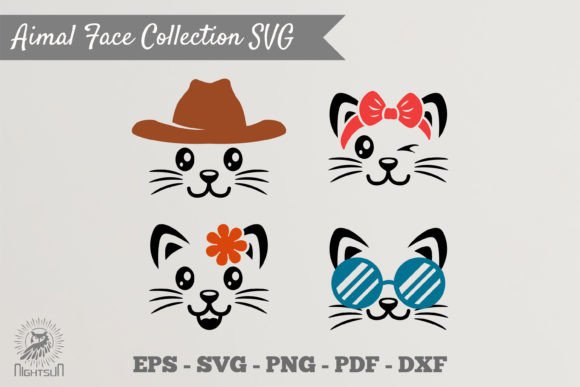 Cute Cat Face Collection SVG Review