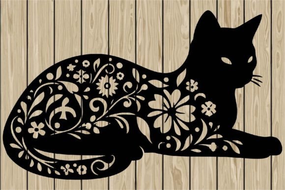 Floral Cat Relaxing Stencil SVG Review