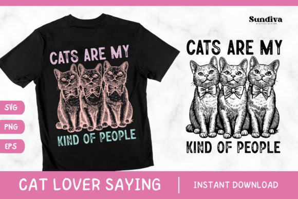 Funny Cat Lover Saying SVG PNG EPS 8 Review