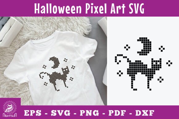 Halloween Black Cat Pixel Art SVG Review