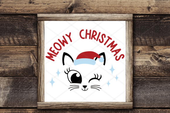 Meowy Christmas Santa Cat SVG Review