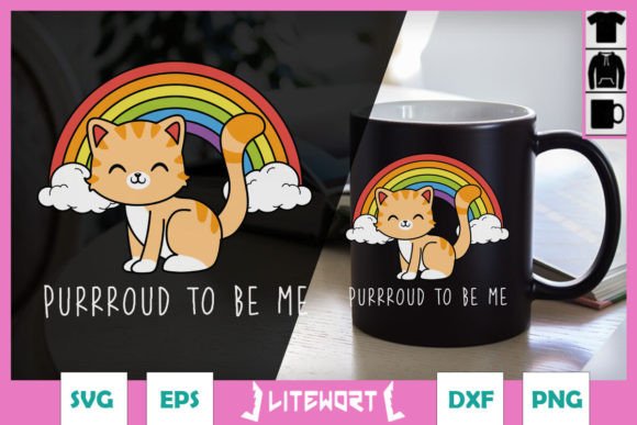 Purround to Be Me Cute Cat LGBT Puns SVG Review