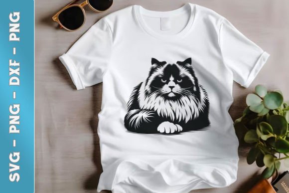 Ragdoll Cat Clipart SVG for Embroidery Projects