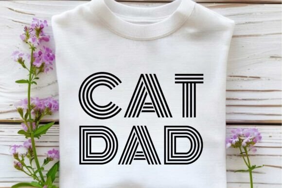 Retro Cat Dad Svg Design Review